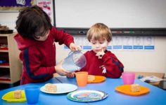 Pre-Reception pouring water